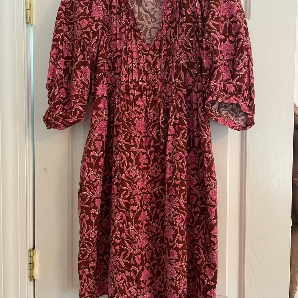 Universal Thread Red Puff Sleeve Sundress